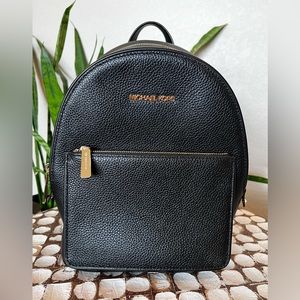 Michael Kors Adina Medium Pebbled Leather Backpack